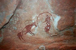 tassili2.jpg - Pintura rupestre en Tassili (Sahara).