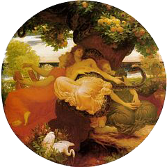 El jardín de las Hespérides de Frederic Leighton (1892).